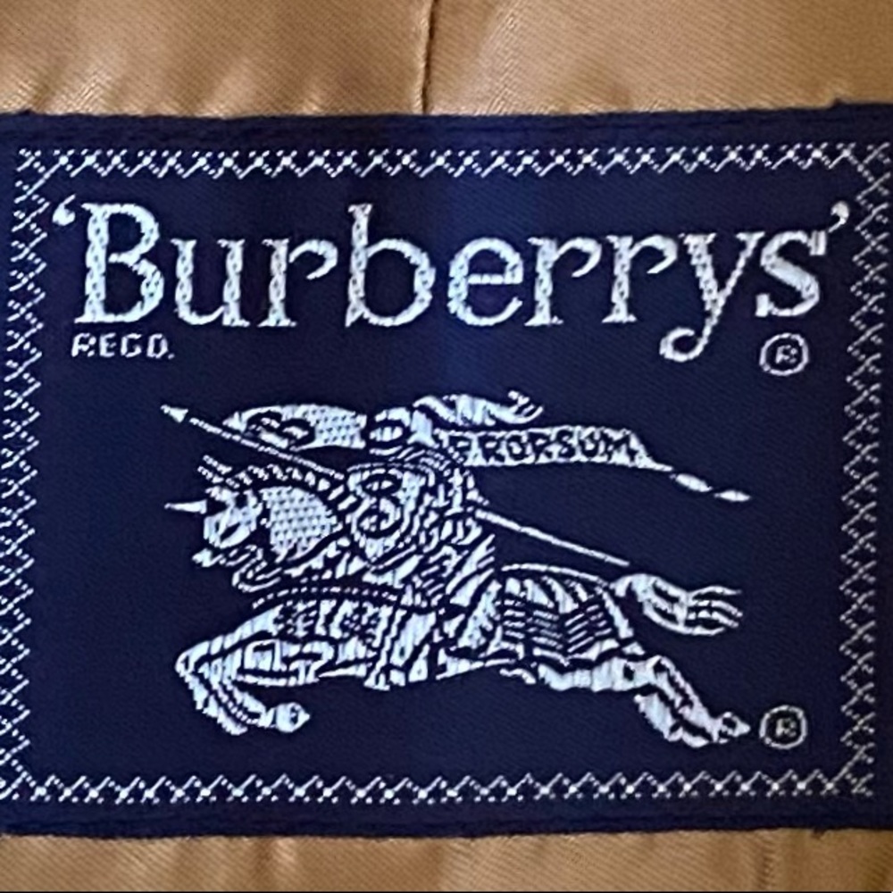 Burberry Double Breasted Long Khaki Trench Coat w/Removable Wool Lining Size 44 - Picture 5 of 16